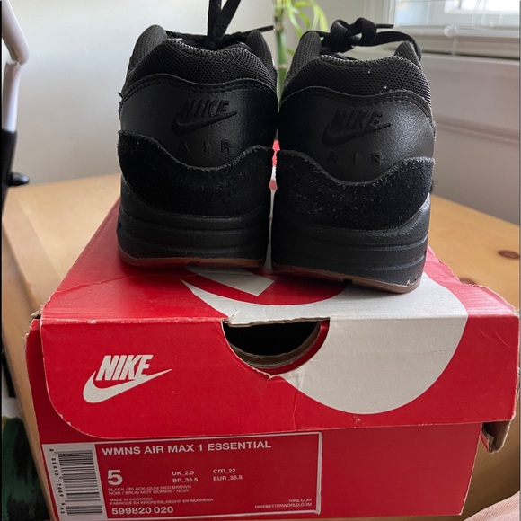 Nike Air Max 1 Black/Black-Gum restocked online now  Air max 1 Black Gum